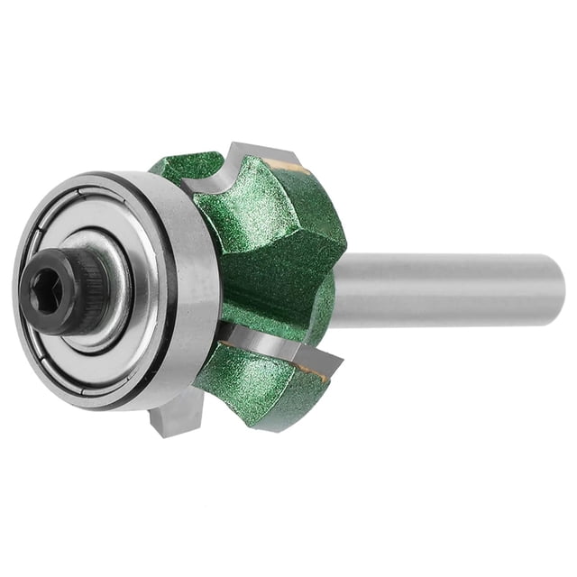 HUGFEGWE R1 Bit Coupe-Bordures pour Routeur, R3 Coupe-Bordures pour Menuiserie, Coupe-Bordures pour Routeurs à Bord Biseauté Coupe-Bordures pour Menuiserie Coupe-Bordures à 4 Dents (1/4 CJCA-78764)