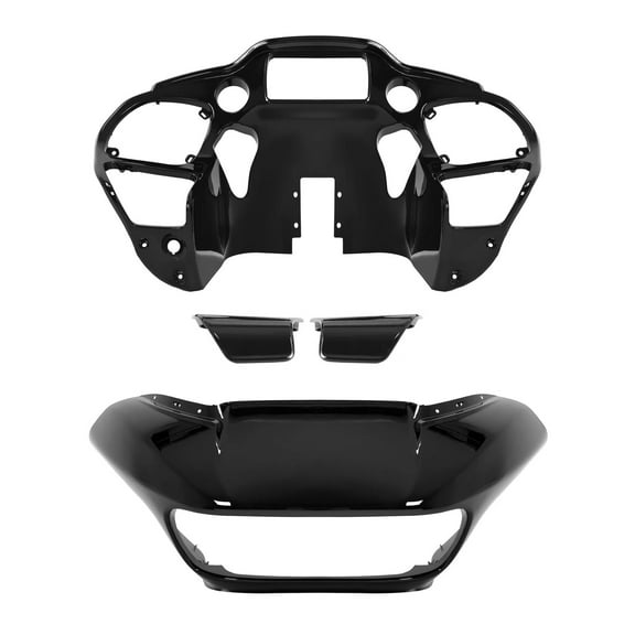 Gloss Black Fairing Kit Glove Box Doors For Harley CVO Road Glide 2015-2024 2018