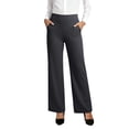 thumbnail image 3 of Laqbezok Women's High Waist Flare Yoga Pants, Bootcut Work Trousers with Pockets, Athletic Dress Slacks for Office & Gym, 3 of 7