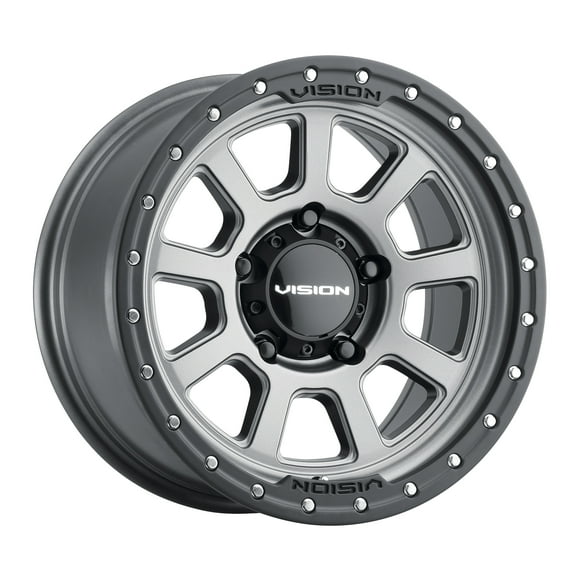 17x9 Vision 350 Ojos Satin Grey Wheel 5x4.5 (12mm)