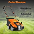 thumbnail image 3 of Costway 16-Inch Electric Dethatcher & Scarifier 15A 2-In-1 Lawn Dethatcher Orange, 3 of 10