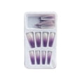 thumbnail image 1 of Vogacara 1 Juego de prensa de punta francesa en las uñas brillo degradado puntas Extra largas envolturas extraíbles cubierta completa Kit de manicura de Type3 NO3 Vogacara  CE011628-16, 1 of 6