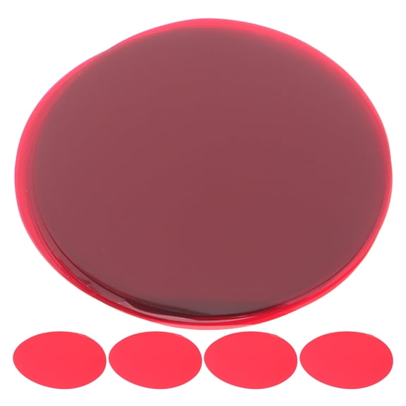 OULII Red LED Light Diffuser Sheet 74mm Diameter Peel and Stick Soft Glow 25 Pieces