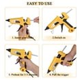thumbnail image 1 of Pistola de pegamento Ejoyous, pistola de pegamento termofusible de 100 vatios para manualidades de bricolaje, 1 of 8