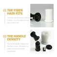 thumbnail image 6 of 2 Pcs Duster Hair Sweep Styling Tool Mini Brush Barber Brush Body Powder Brush Hair Brush White Plastic Fiber, 6 of 6
