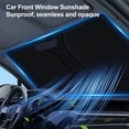 thumbnail image 2 of Car Windshield Sun Shade, Foldable Silver Coating Sun Blocker Reflects Heat and UV Rays Automotive, 2 of 8