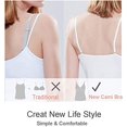 thumbnail image 7 of Charmo Women's Cami Adjustable Spaghetti Strap Built in Bra Tank Tops 2 Pack, 7 of 7