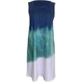 thumbnail image 3 of Women Dress Lady Tie-dye Women's Sleeveless Round Neck Gradient, 3 of 6