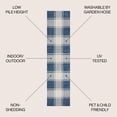 thumbnail image 6 of JONATHAN Y TUSCAN SUN 2 x 8 Runner Rug, Sabine Traditional Farmhouse Bold Gingham - Navy/Cream, TSN203B-28, 6 of 8