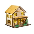 thumbnail image 1 of Casa en miniatura iluminada, cabaña navideña, adorno para jardín, casa pequeña B 98 cm x 75 cm x 93 cm, 1 of 9