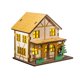 thumbnail image 2 of Casa en miniatura iluminada, cabaña de madera para manualidades navideñas, maqueta de casa pequeña para oficina, dormitorio, mesa, escritorio, repisa, B 98 cm x 75 cm x 93 cm, 2 of 8