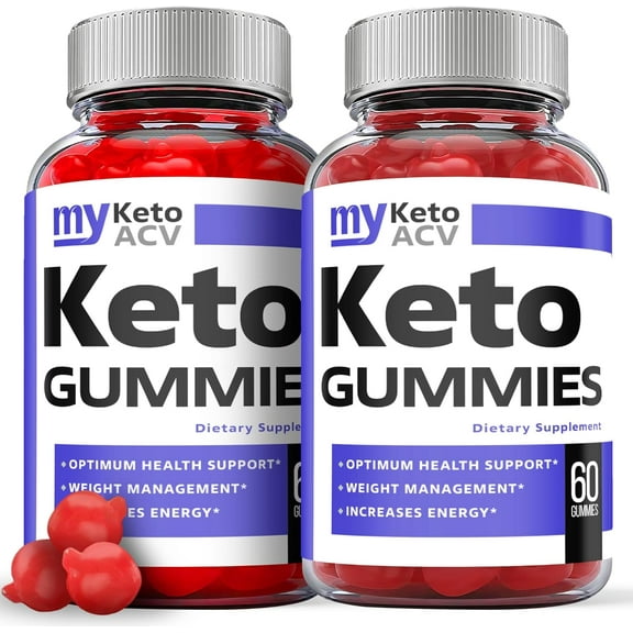 (2 Pack) My Keto ACV Gummies - Apple Cider Vinegar Supplement for Weight Loss - Energy & Focus Boosting Dietary Supplements for Weight Management & Metabolism - Fat Burn - 120 Gummies