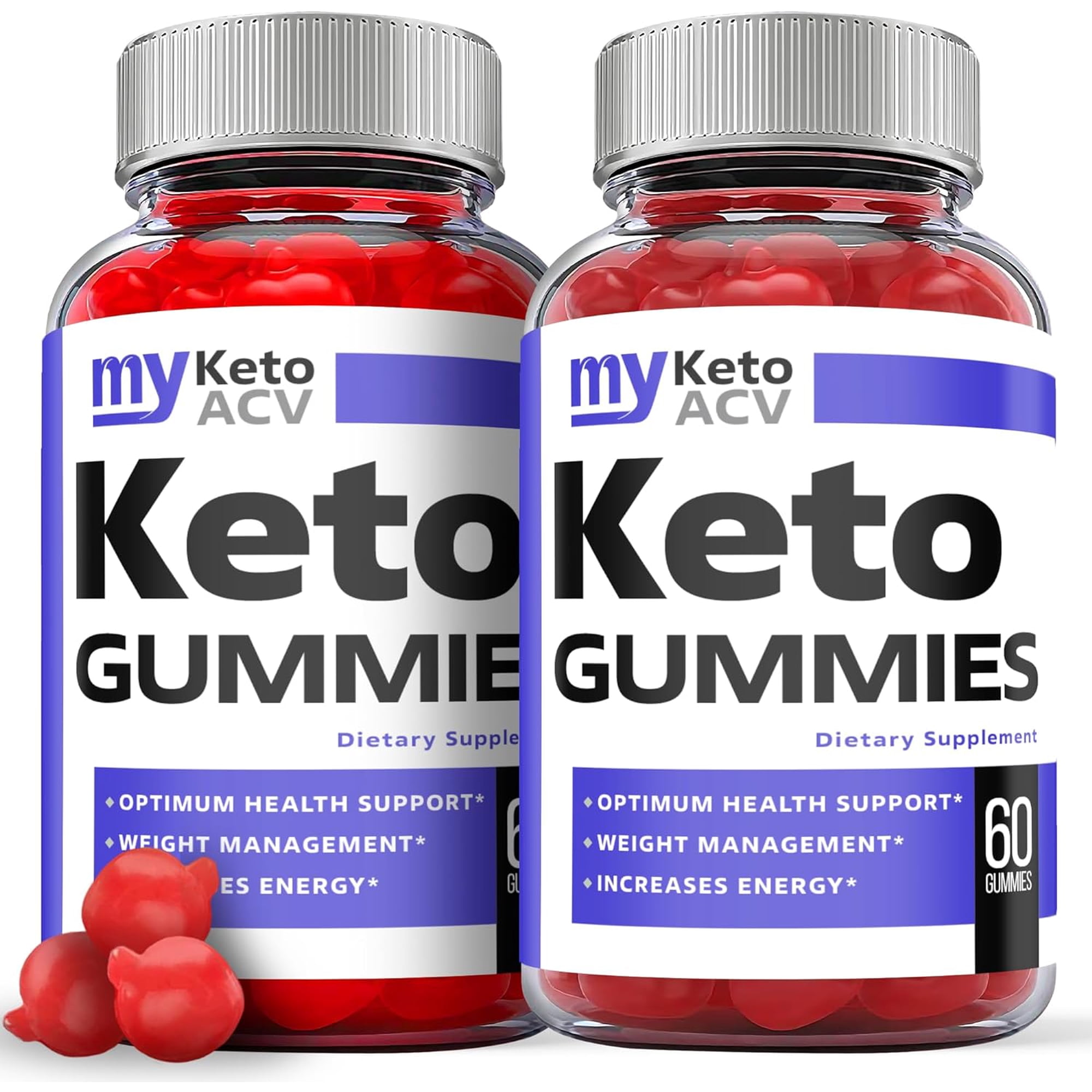 (2 Pack) My Keto ACV Gummies - Apple Cider Vinegar Supplement for Weight Loss - Energy & Focus Boosting Dietary Supplements for Weight Management & Metabolism - Fat Burn - 120 Gummies