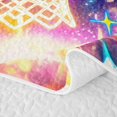 thumbnail image 5 of Castle Fairy Orange Basketball Print Twin Quilt Set,Sport Theme Graffiti Splash Twin Coverlet Set, 5 of 7