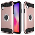 thumbnail image 1 of CoverON Apple iPhone XR (6.1") Case with Ring Holder, RingCase Series Hybrid Protective Dua Layer Phone Cover, 1 of 11