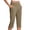 Coffee, variant on LOVZFMLL Capri Pants for Women Stretchy High Waist Cropped Yoga Pants Casual Athletic Workout Sweatpants with Pockets Black L