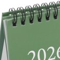 thumbnail image 2 of GOOHOCHY Calendario de escritorio 2026 mensual con caballete, bloc mensual, calendario pequeño de pie para el hogar y la oficina, color verde, 2 of 8