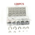 thumbnail image 1 of NARABB 120 Pcs 304 Acier Inoxydable E Clip Rondelle Circlip Rétention, 1 of 6