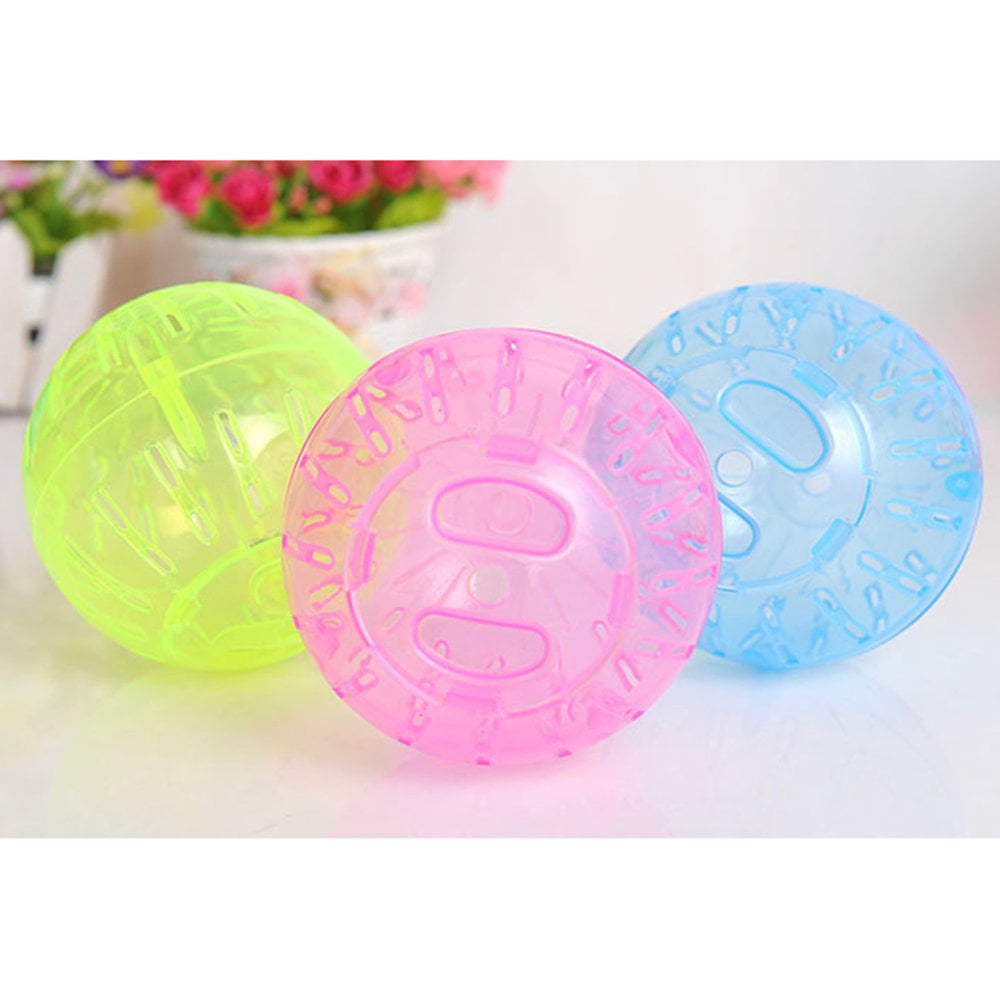 Swiftswan Bright Color Pets Playing Toys Plastic Pet Rodent Mice Jogging Ball Toy Hamster Gerbil Rat Exercise Balls Play Toys