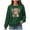 Green#christmas sweatshirts for women 2025 funny, variant on FAVIPT Women Christmas Knit Pullover Tops Cute Highland Cow Print Waffle Sweatshirt Casual Trendy Long Sleeve Shirts Crew Neck Fall Winter Outfits 2025 Gray,L