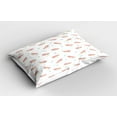 thumbnail image 2 of Ambesonne Airplane Pillow Sham 2 Pack, Planes Blue Cloud, 36"x20", Pale Blue Coral, 2 of 3