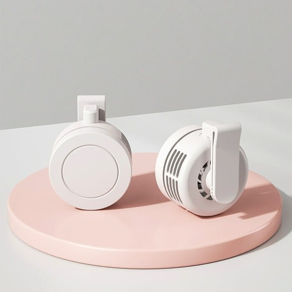 Portable Neck Fan 360掳 Cooling 60 Blades USB Rechargeable 5H Battery 900mAh Hands-Free Desktop Outdoor Office Travel Mini Fan Silent Lightweight Hanging Clip Fan