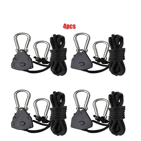 4 Pcs Grow Light Rope Hanger Plant Lights Lamps Adjustable Yoyo Gardening Secure
