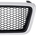 thumbnail image 5 of New Aftermarket  Black Insert W/Chrome Frame Front Grille 7L3Z8200CA One Piece fits 2006 Ford F-150 XLT Crew Cab Pickup 4-Door, 5 of 5