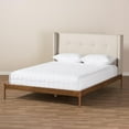 thumbnail image 5 of Baxton Studio Brooklyn Mid-Century Modern Walnut Wood Platform Bed, Multiple Sizes, Multiple Colors, 5 of 21