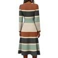 thumbnail image 5 of BOMYJESK Summer Dresses for Women 2026 Hugging Slim Beach Wrap Crossover V Neck Midi Dress Casual Vacation Fall Work Dresses Beige XL, 5 of 5