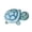Blue, variant on Mini Resin Figures, Kids Birthday Decorations, 6.7 in Turtle Container, Tiny Plastic Animals, Random Hues, 1 Pc Large, 60 Pcs Small, Blue Birthday Decorations, Craft Supplies