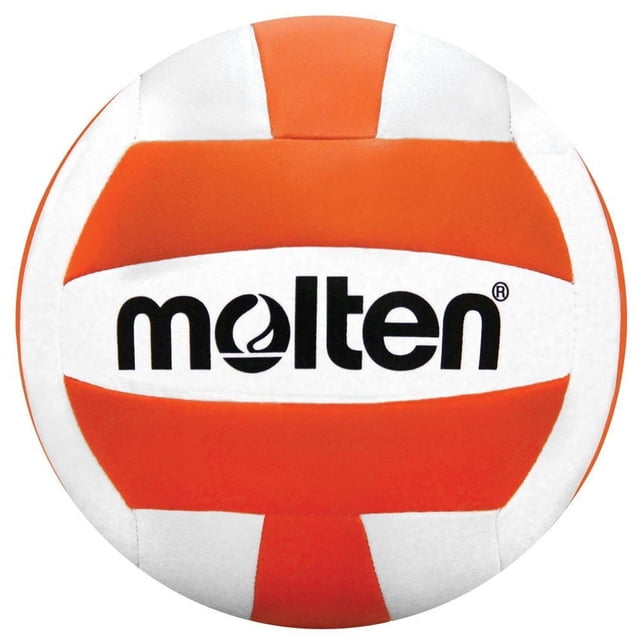 Pelota de Voleibol Molten Blanco Anaranjado Tamaño y Peso Oficial