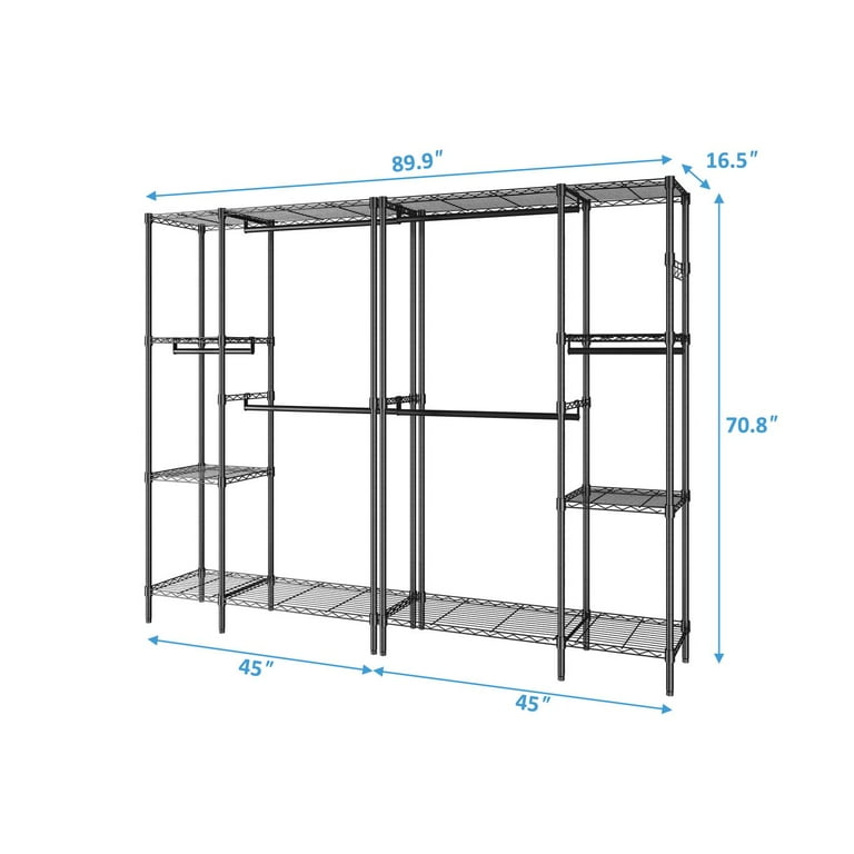 Liev 30.91 W Rolling Clothes Racks & Garment Racks