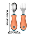 thumbnail image 2 of CRCMURE Tableware Stainless Steel Baby Spoons Comfortable And Non Slip Handle Gift For Christmas Birthday, 2 of 6