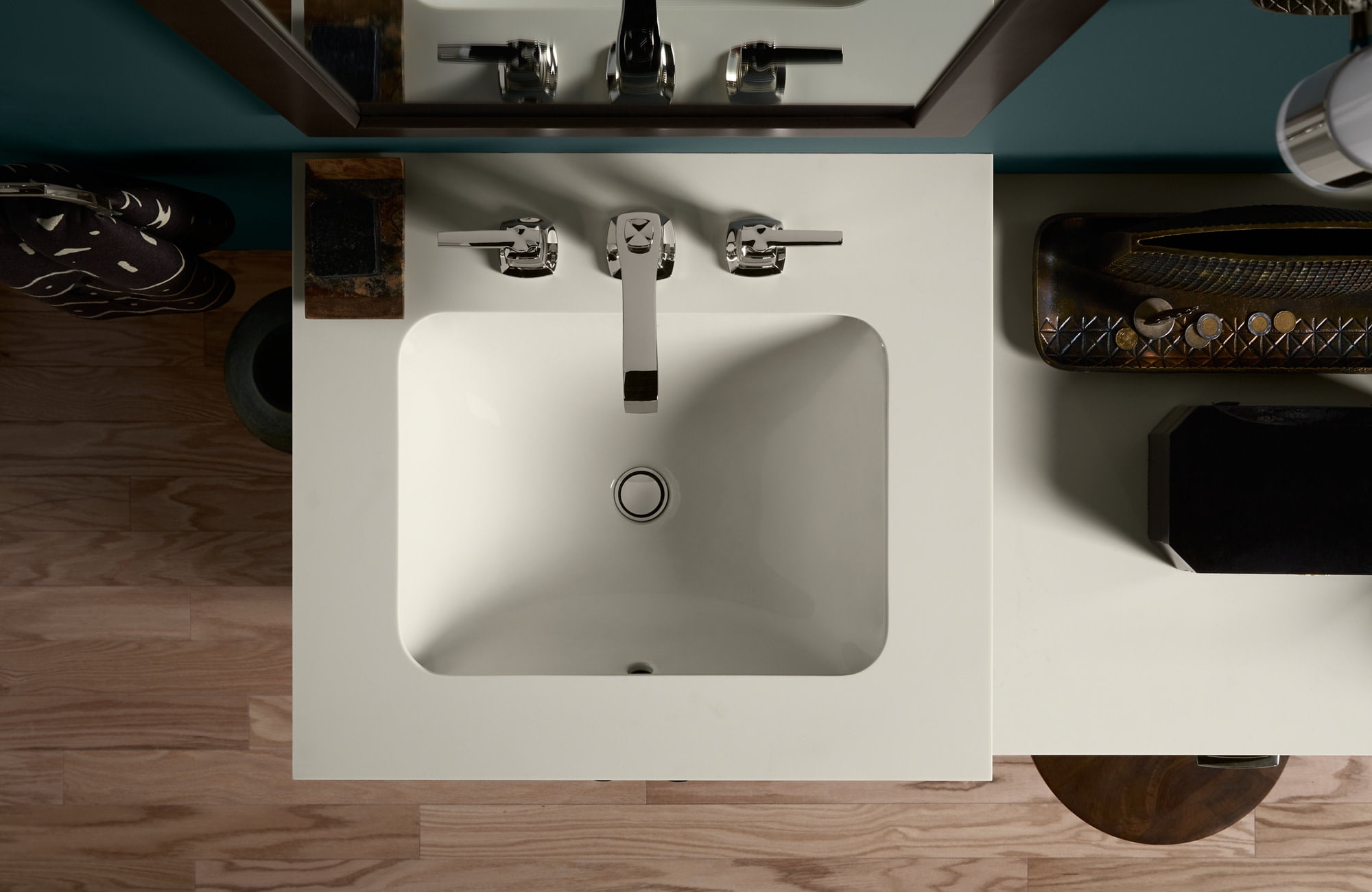 Kohler Caxton K20000 Rectangle Undermount Bathroom Sink - Walmart.com, image size:2000x1300