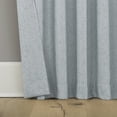 thumbnail image 3 of Sun Zero Roxy Generation Slub Texture Tacked Bow Semi-Sheer Tie Top Curtain Panel, 50"W x 63"L, Faded Blue, 3 of 8