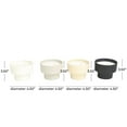 thumbnail image 3 of CosmoLiving by Cosmopolitan 4 Holder Multi Colored Metal Egyptian Mint, Mediterranean Fig, Sauvignon Blanc, and Vanilla Marshmallow Scented Matte 15 oz 2 Wick Candle with White Wax, (Set of 4), 3 of 7