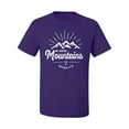 thumbnail image 2 of Matthew 17:20 He Moves Mountains | Mens Christian Graphic T-Shirt, Purple, 3XL, 2 of 3