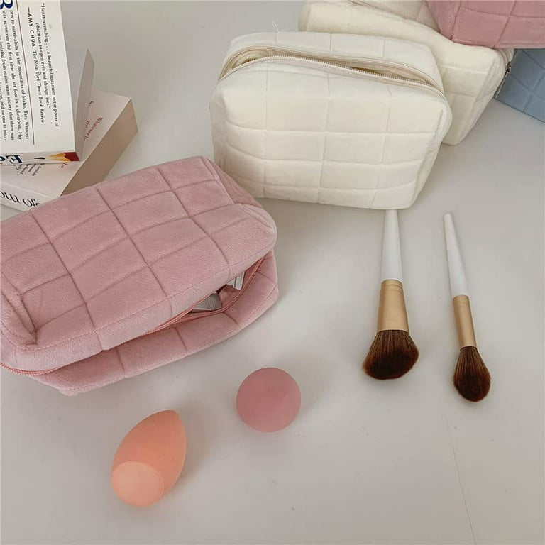 Small Grid Cosmetic Bag Cute Makeup Bag Y2k Accessories Aesthetic Make Up  Bag Y2k Purse Cosmetic Bag For Purse - Temu