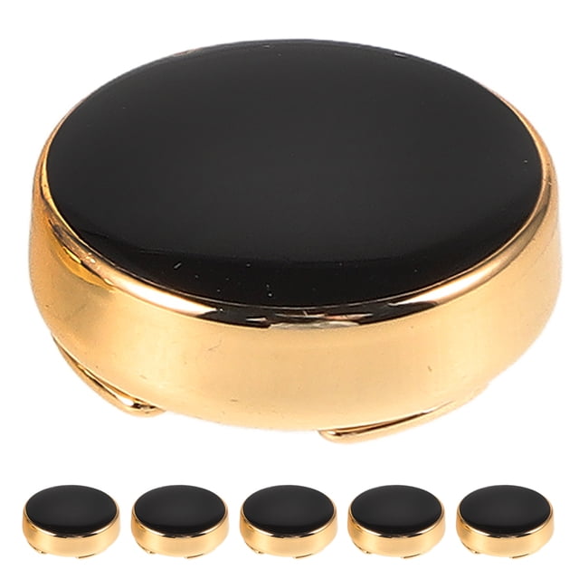 LOLIPPYY 3Pares Cubre Botones Y Clip Para Traje De Y Eventos Formales Color Negro