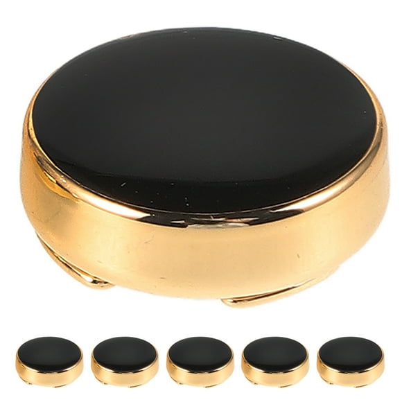 LOLIPPYY 3Pares Cubre Botones Y Clip Para Traje De Y Eventos Formales Color Negro