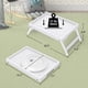 thumbnail image 4 of Mesa Bandeja para Cama Artmeer con Patas Plegables de Bambú Blanca Paquete de 2, 4 of 7