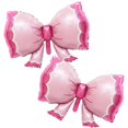 thumbnail image 1 of Globos Elaliyi lazo rosa de foil, 2 piezas, 91 x 58 cm, 1 of 3