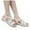 White, variant on Women's Flat Sandals Comfort Slip on Walking Shoes Arch Support Slingback Orthotic Casual Sandal