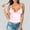 Pink, variant on Women's Drawn Back Tank Top – Spring Summer Sleeveless Blouse, Casual Beach Wear, Fashion Tops 2025 for Night Out(White,L)