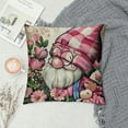 thumbnail image 2 of Creowell Mother's Day Gnome Decorative Throw Pillow Covers , Pink Truck Carnation Flower Mom I Love You Cushion Case Gifts, Best Mom Ever Plaid Farmhouse Home Decoration for Sofa Couch, 2 of 5