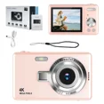 thumbnail image 1 of Cámara Digital Para Niños, 4K Fotos Y Video 1080P, Zoom 16x, Pantalla LCD 2.4", Recargable, Fácil De Usar Para Niños 5+ (Colores: Púrpura, Rosa, Negro, Blanco, Plata), 1 of 5