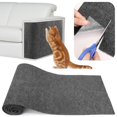 thumbnail image 1 of Rascador Autoadhesivo 200 cm x 40 cm, protección contra arañazos para sofá y Gato, autoadhesiva, Alfombrilla para rascar Gato, Color Gris Oscuro, 1 of 7