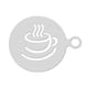 thumbnail image 1 of EeaseMX Plantillas de acero inoxidable para decorar café. Plantillas de barista para todo tipo de mousse, pasteles, cumpleaños, café (patrón de taza de café)., 1 of 8
