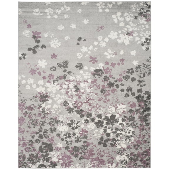 SAFAVIEH Adirondack Jermaine Floral Area Rug, Light Grey/Purple, 3' x 5'